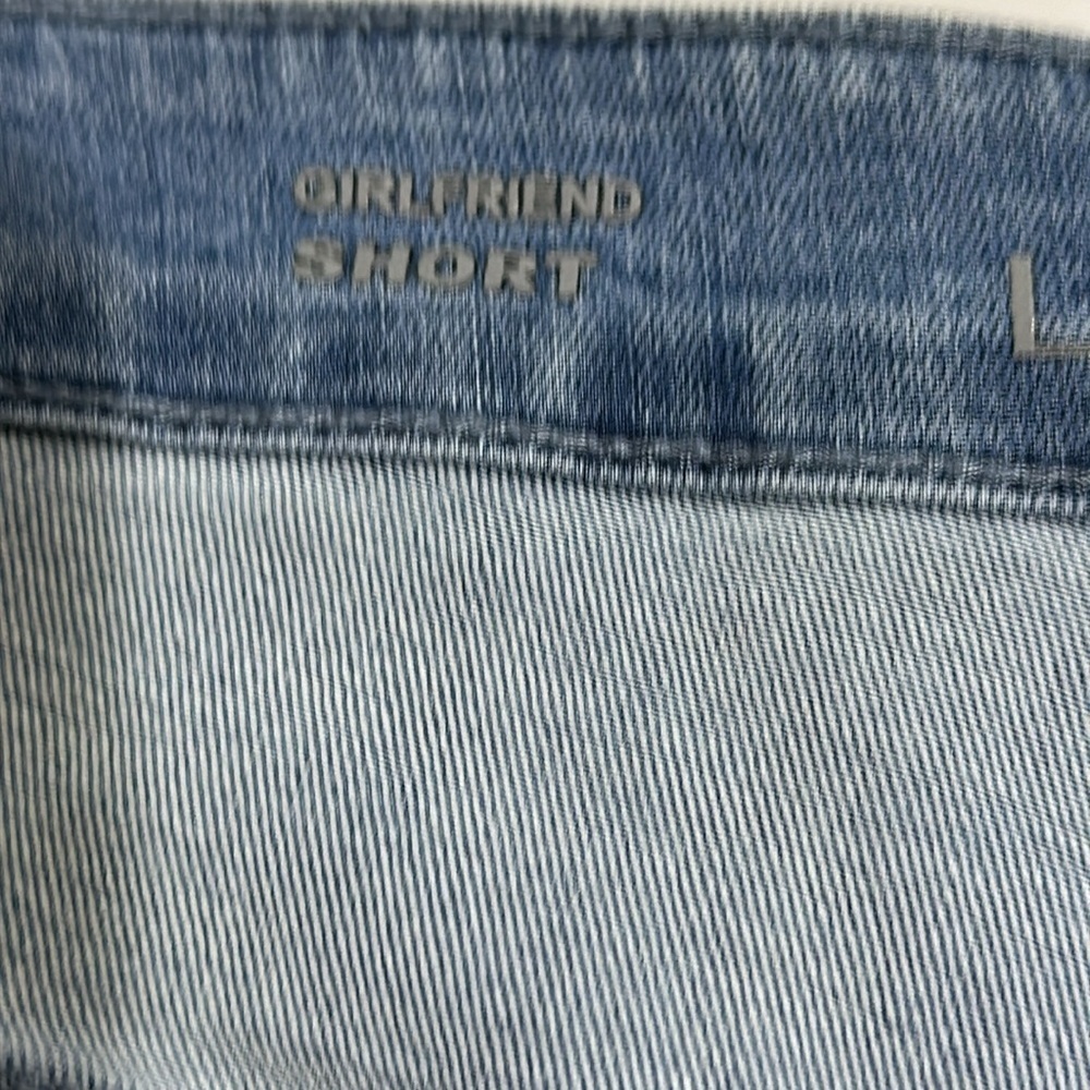 Lane Bryant Distressed Denim Shorts with Embroidery Detail Size 24 - EUC - Picture 5 of 5